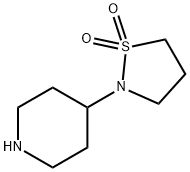 2-(piperidin-4-yl)-1lambda6,2-thiazolidine-1,1-dione Structure
