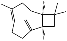 Bicyclo[7.2.0]undec-4-ene, 4,11,11-trimethyl-8-methylene-, (1R,4E,9R)- 化学構造式