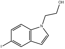 2-(5-Iodo-indol-1-yl)-ethanol 化学構造式