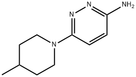 3-Amino-6-(4-methylpiperidin-1-yl)pyridazine Structure