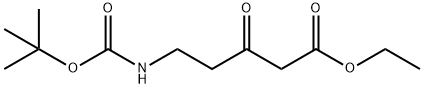 5-((叔丁氧羰基)氨基)-3-氧代戊酸乙酯, 69619-21-2, 结构式
