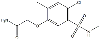 2-{4-chloro-2-methyl-5-[(methylamino)sulfonyl]phenoxy}acetamide,701220-12-4,结构式