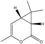 (1R,6S)- 4,7,7-Trimethyl-3-oxabicyclo[4.1.0]hept-4-en-2-one Structure