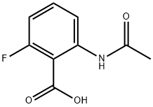 2-acetamido-6-fluorobenzoic acid Struktur