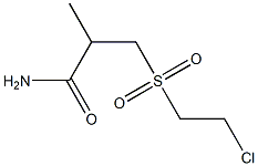 3-(2-chloroethanesulfonyl)-2-methylpropanamide 结构式