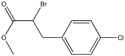 methyl 2-bromo-3-(4-chlorophenyl)propanoate Structure