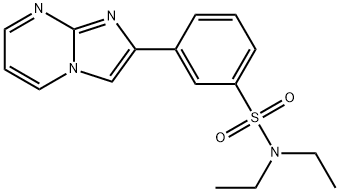 N,N-diethyl-3-imidazo[1,2-a]pyrimidin-2-ylbenzenesulfonamide Structure