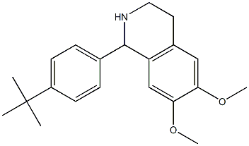 1-[4-(1,1-dimethylethyl)phenyl]-6,7-bis(methyloxy)-1,2,3,4-tetrahydroisoquinoline Structure