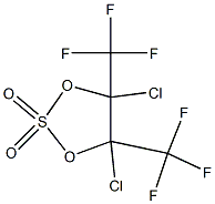 1,3,2-Dioxathiolane, 4,5-dichloro-4,5-bis(trifluoromethyl)-, 2,2-dioxide Struktur