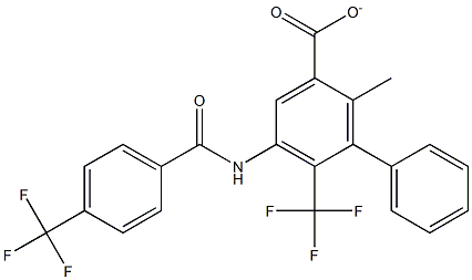 2-methyl-5-{[4-(trifluoromethyl)benzoyl]amino}phenyl4-(trifluoromethyl)benzoate Structure