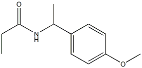 N-[1-(4-methoxyphenyl)ethyl]propanamide Structure