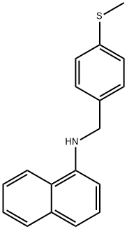 N-{[4-(methylsulfanyl)phenyl]methyl}naphthalen-1-amine Structure