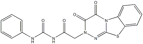 N-[(3,4-dioxo-3,4-dihydro-2H-[1,2,4]triazino[3,4-b][1,3]benzothiazol-2-yl)acetyl]-N'-phenylurea|