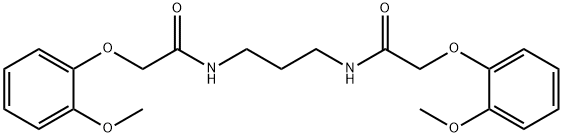 2-(2-methoxyphenoxy)-N-(3-{[2-(2-methoxyphenoxy)acetyl]amino}propyl)acetamide Structure