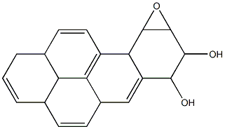 7,8-dihydro-7,8-dihydroxybenzo(a)pyrene-9,10-oxide Structure