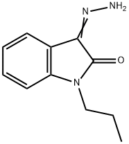 1H-Indole-2,3-dione, 1-propyl-, 3-hydrazone Structure