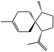 Spiro[4.5]dec-7-ene, 1,8-dimethyl-4-(1-methylethenyl)-, (1R,4R,5S)- 结构式