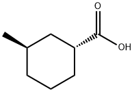 trans-3-Methylcyclohexanecarboxylic acid 结构式