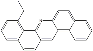 8-ethyldibenz(a,h)acridine Structure