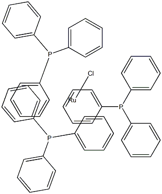 Ruthenium, chlorotris(triphenylphosphine)- Structure