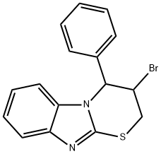 3-BROMO-4-PHENYL-3,4-DIHYDRO-2H-[1,3]THIAZINO[3,2-A]BENZIMIDAZOLE Struktur