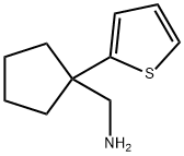 [1-(thiophen-2-yl)cyclopentyl]methanamine Struktur