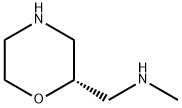 2-Morpholinemethanamine, N-methyl-, (2S)- Structure