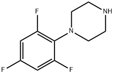 1-(2,4,6-trifluorophenyl)piperazine Structure