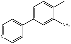 Benzenamine, 2-methyl-5-(4-pyridinyl)- Struktur