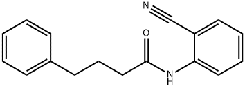 N-(2-cyanophenyl)-4-phenylbutanamide,766526-55-0,结构式
