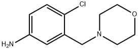 4-chloro-3-[(morpholin-4-yl)methyl]aniline Structure