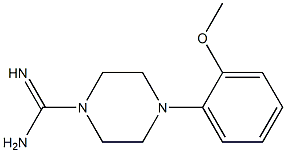 4-(2-methoxyphenyl)piperazine-1-carboximidamide Struktur