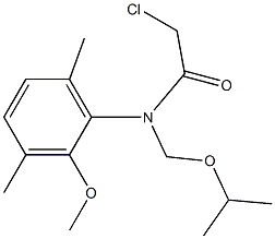 Acetamide,2-chloro-N-(2-methoxy-3,6-dimethylphenyl)-N-[(1-methylethoxy)methyl]- Structure