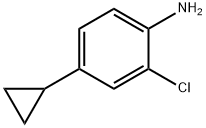 2-Chloro-4-cyclopropylaniline 结构式