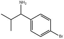 1-(4-bromophenyl)-2-methylpropan-1-amine 化学構造式