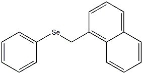1-((phenylseleno)methyl)naphthalene Struktur