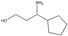 3-AMINO-3-CYCLOPENTYLPROPAN-1-OL Struktur