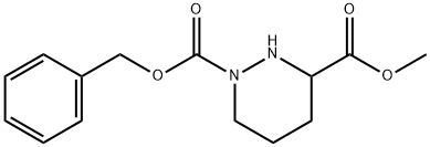 1-Benzyl 3-methyl tetrahydropyridazine-1,3(2H)-dicarboxylate Structure