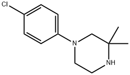 1-(4-chlorophenyl)-3,3-dimethylpiperazine Struktur