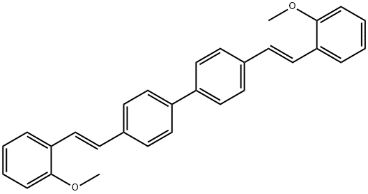 4,4'-双(2-甲氧苯乙烯基)联苯 结构式