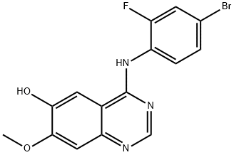 4-((4-bromo-2-fluorophenyl)amino)-7-methoxyquinazolin-6-ol Structure
