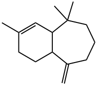 1H-Benzocycloheptene, 2,4a,5,6,7,8,9,9a-octahydro-3,5,5-trimethyl-9-methylene- 化学構造式