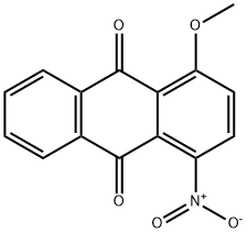 9,10-Anthracenedione, 1-methoxy-4-nitro- 化学構造式