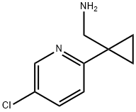 Cyclopropanemethanamine, 1-(5-chloro-2-pyridinyl)- Structure