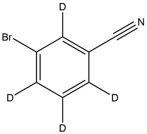 3-溴苄腈-2,4,5,6-D4, 81395-18-8, 结构式
