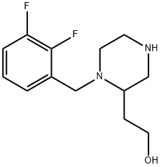 2-[1-(2,3-difluorobenzyl)-2-piperazinyl]-1-ethanol,815622-67-4,结构式