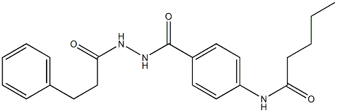 N-(4-{[2-(3-phenylpropanoyl)hydrazino]carbonyl}phenyl)pentanamide|