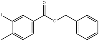 benzyl 3-iodo-4-methylbenzoate 化学構造式