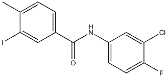 N-(3-chloro-4-fluorophenyl)-3-iodo-4-methylbenzamide Structure