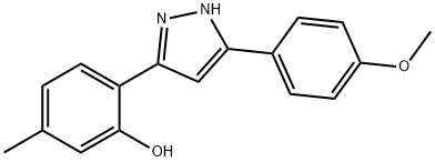 2-[5-(4-methoxyphenyl)-1H-pyrazol-3-yl]-5-methylphenol Structure